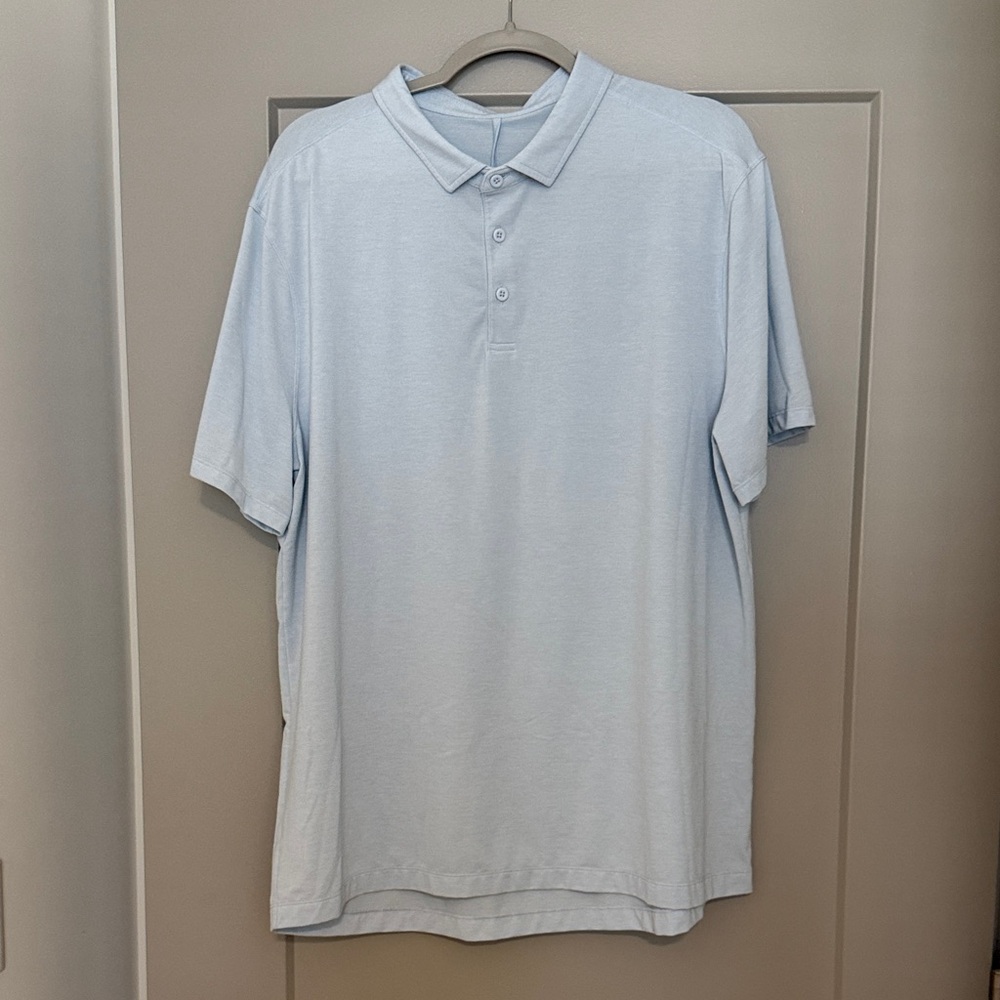 lululemon athletica Light Blue Polo Shirt
